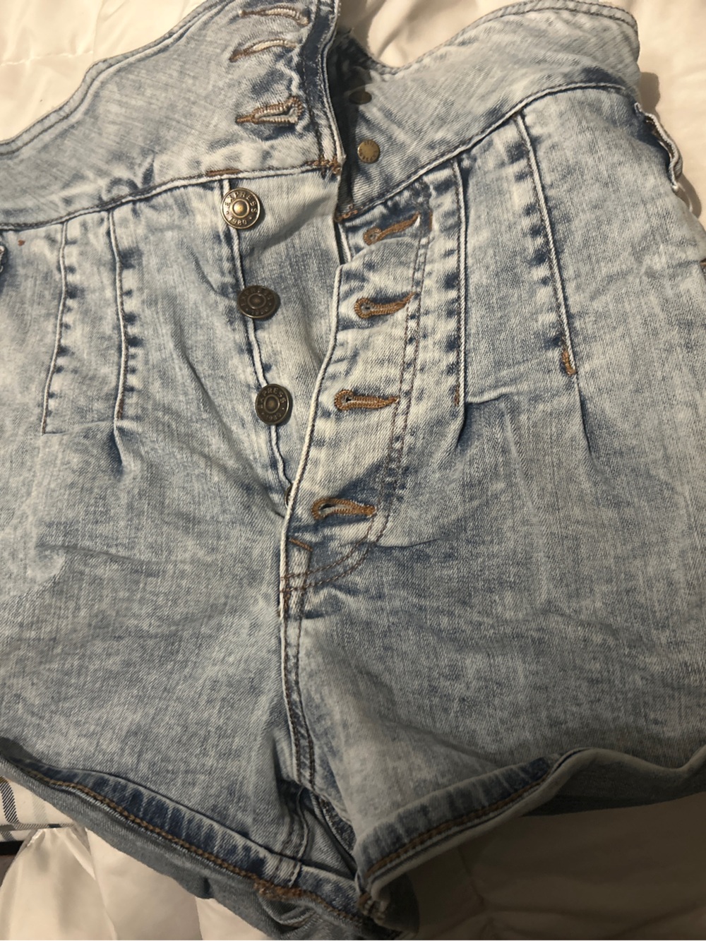 Express high waited shorts lightwash